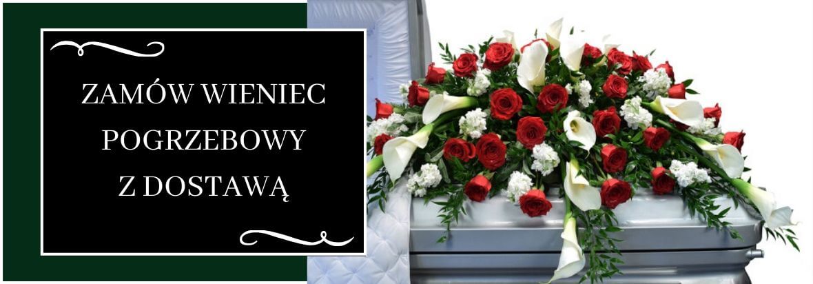 kwiaciarnia zajmuje się dostarczaniem wieńców, kwiatów i wiązanek pogrzebowych pod wskazany adres pocztą